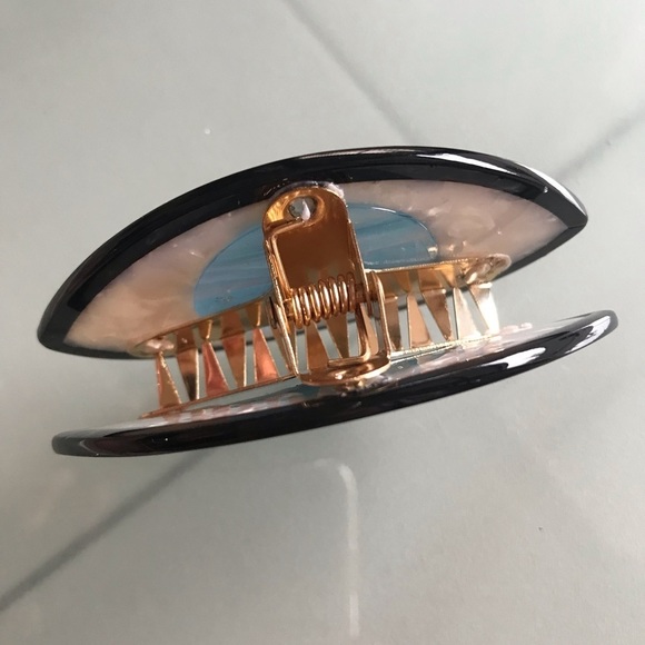 NEW Black Eye Evil Eye Marble Hair Claw Clip Accesory - Picture 4 of 8